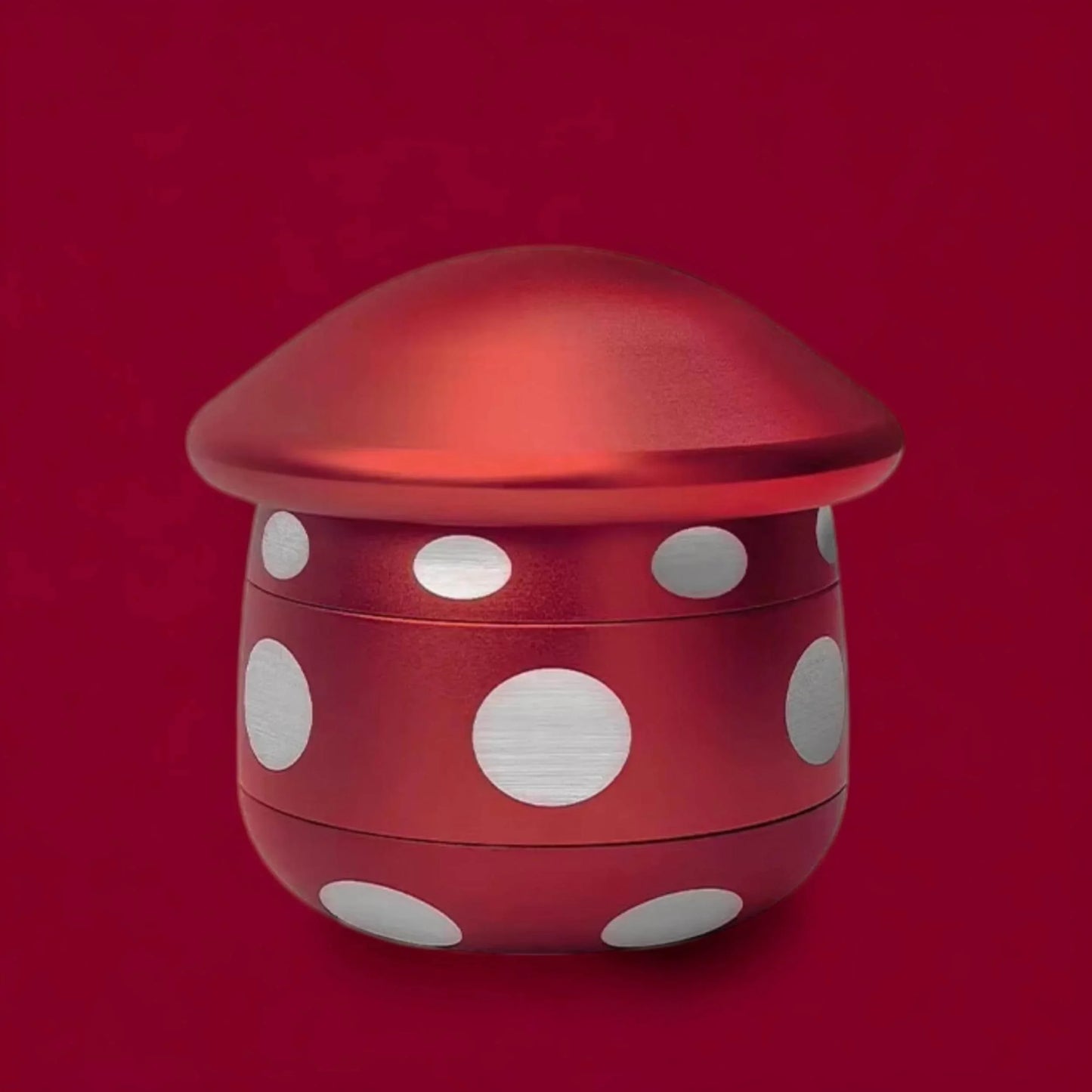 4-Layer Aluminum Mushroom Herb Grinder (63mm/2.5-inch)
