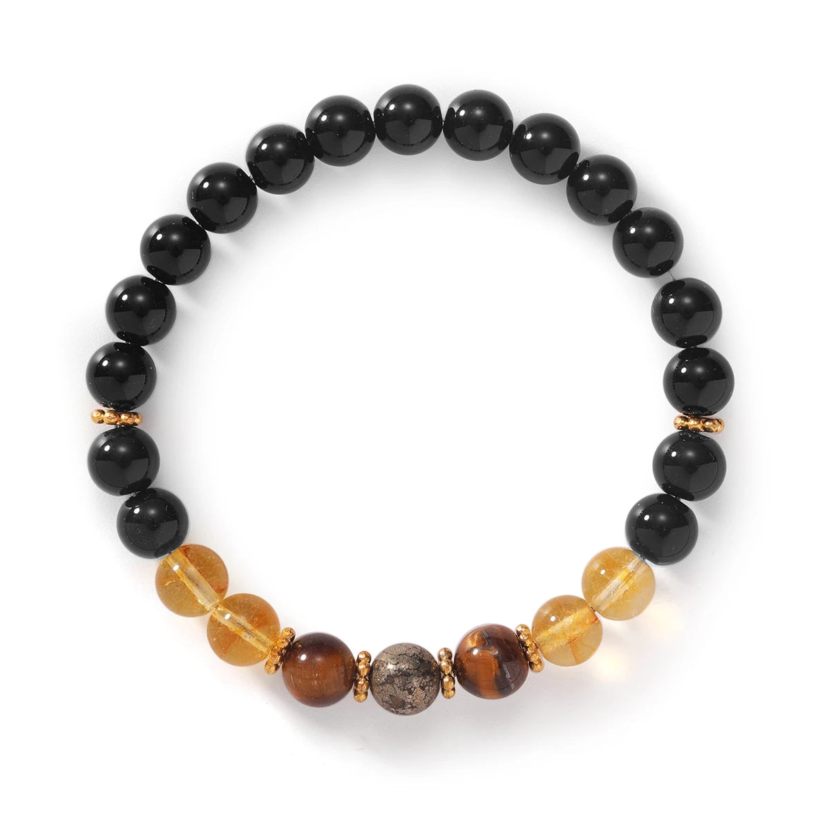 Exquisite Summer Hematite and Pyrite Money Magnet Bracelet