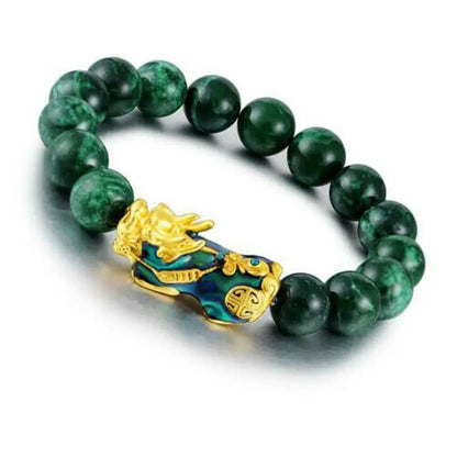 Green Obsidian Feng Shui Wealth Bracelet