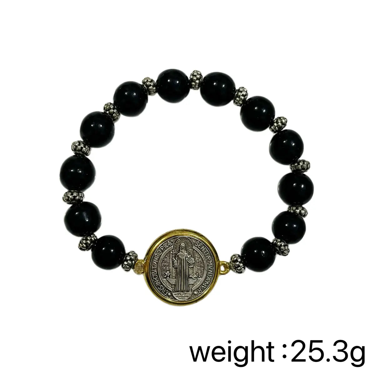 San Benito (Saint Benedict) Protection Medal Bracelet