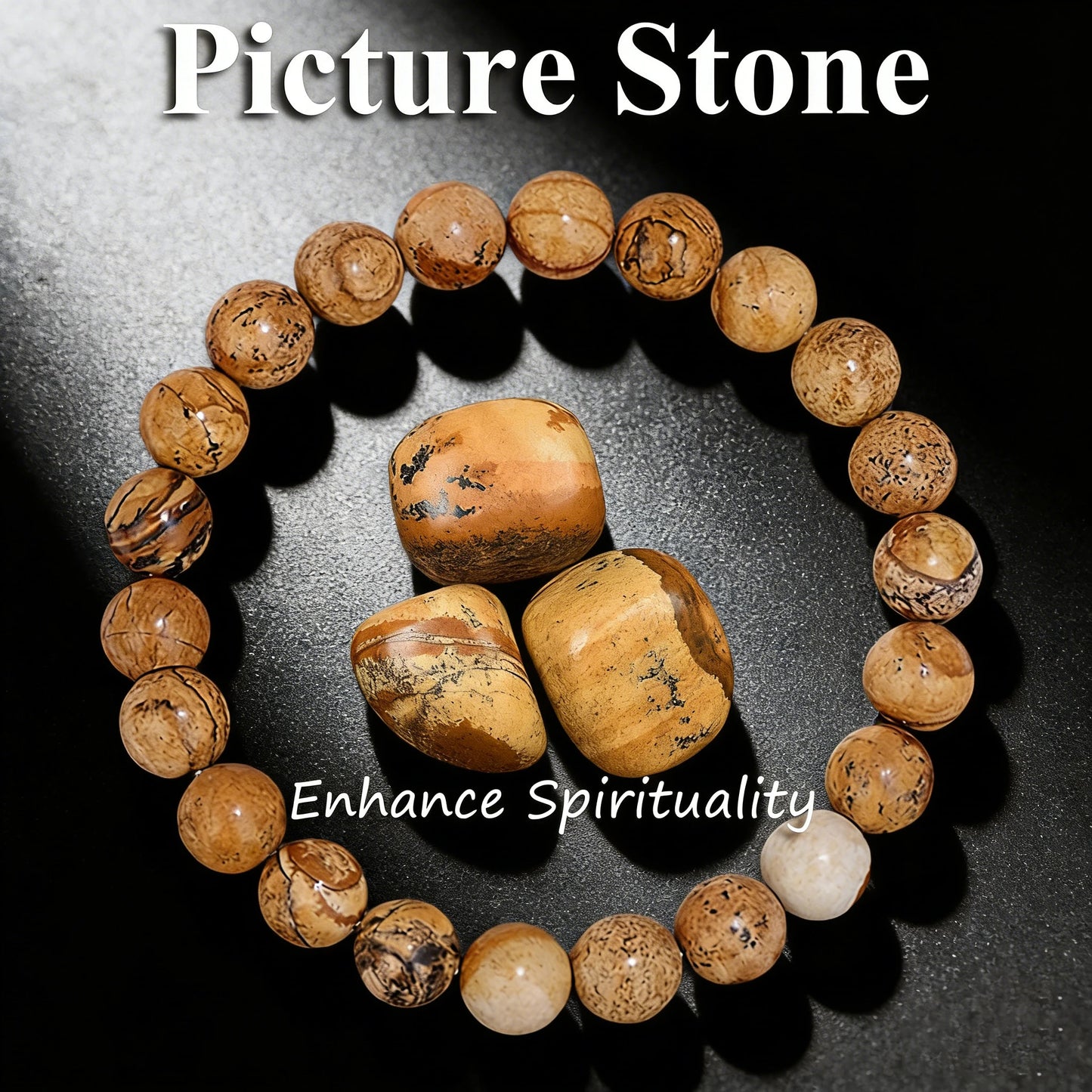 Natural Sodalite Stone Beaded Bracelet