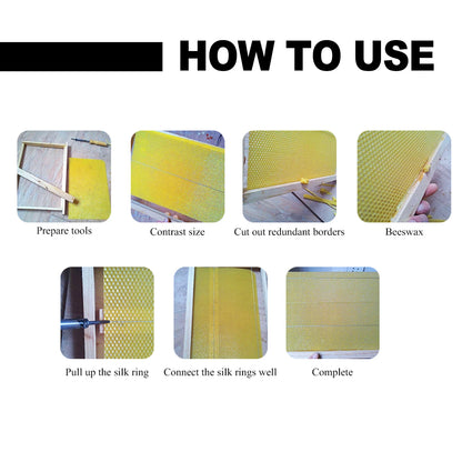 10-Piece Beeswax Honeycomb Foundation Sheet Set