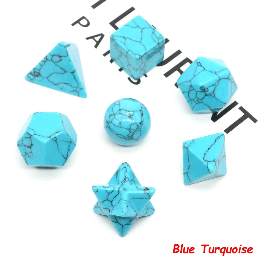 7 Chakra Platonic Sacred Stones Set