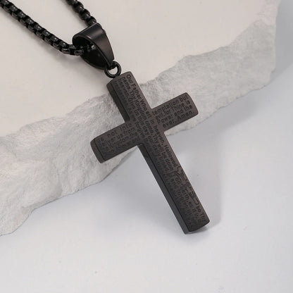 Stainless Steel Cross Pendant Necklace