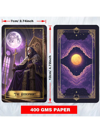 Purple Moon Tarot Deck (78-Card Set)