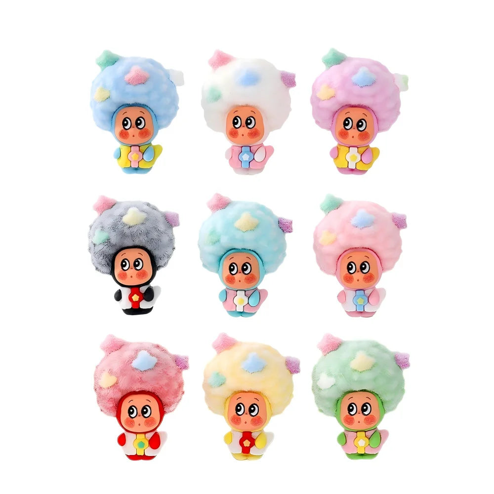 Bestseller Flocked Little Witch Cute Mini Figurines Trendy Blind Box Blind Bag DIY Desktop Decor Ornaments Car Decoration