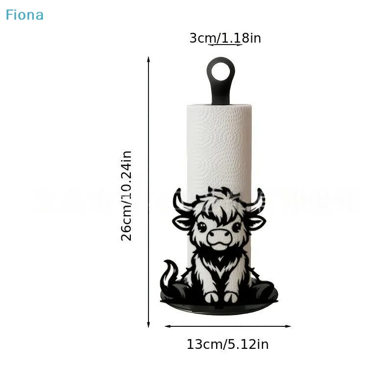 Highland Cow Paper Towel Holder