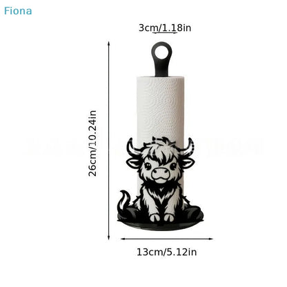 Highland Cow Paper Towel Holder