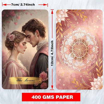 Pink Victorian Tarot Cards Deck (78-Card Set)