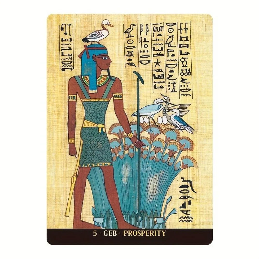 Egyptian Gods Oracle Cards (12.6 x 8.9 cm)