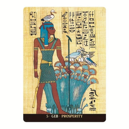 Egyptian Gods Oracle Cards (12.6 x 8.9 cm)