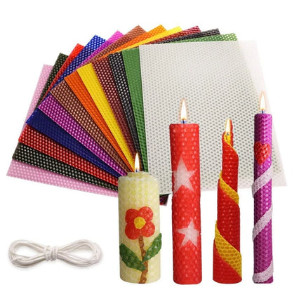 13-Piece Multi-Color Beeswax Sheet Set