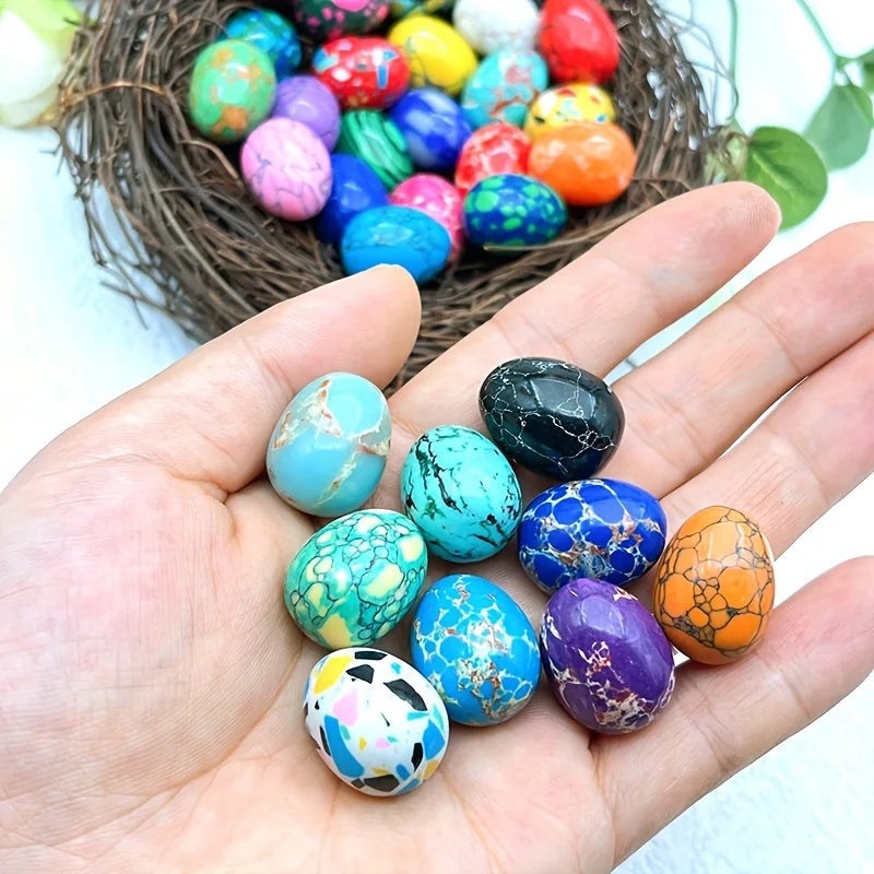 Natural Egg-Shape Healing Crystal Stone