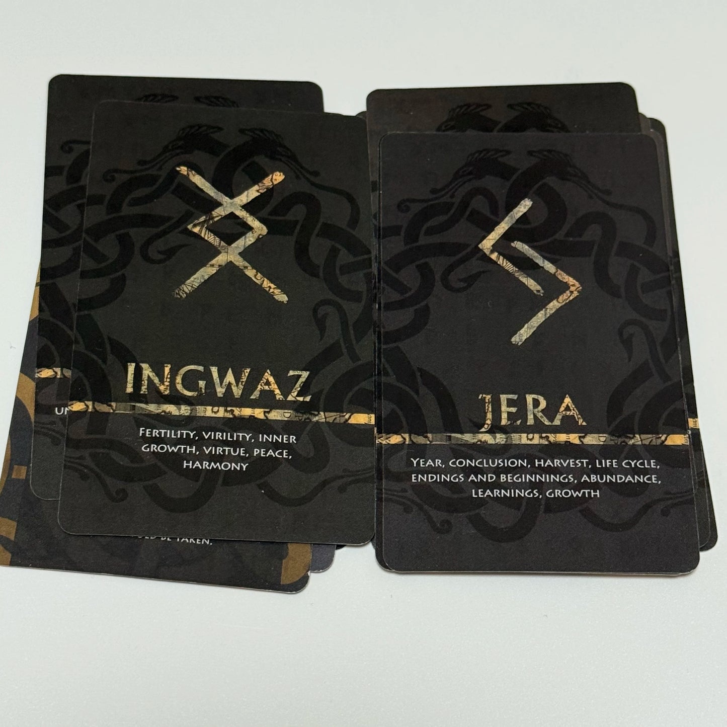 Elder Futhark Rune Cards and Oracle Deck (25-Card Set)