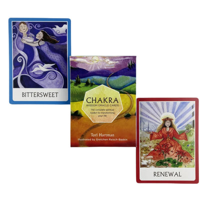 Chakra Wisdom Oracle Cards (49-Card English Visions Divination Edition)