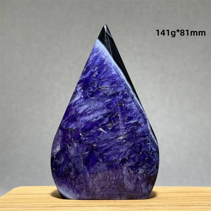 Natural Purple Agate Free-Form Quartz Crystal