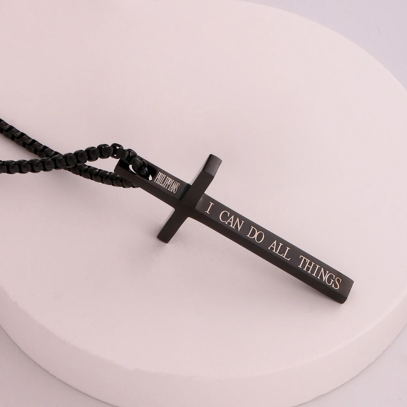 Stainless Steel Cross Pendant Necklace