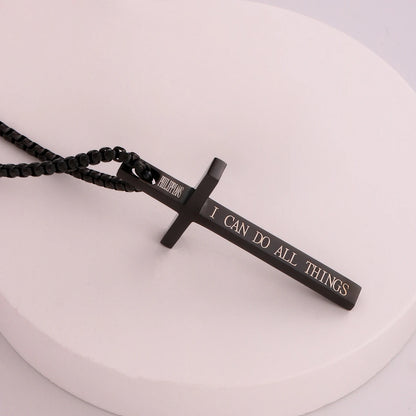 Stainless Steel Cross Pendant Necklace