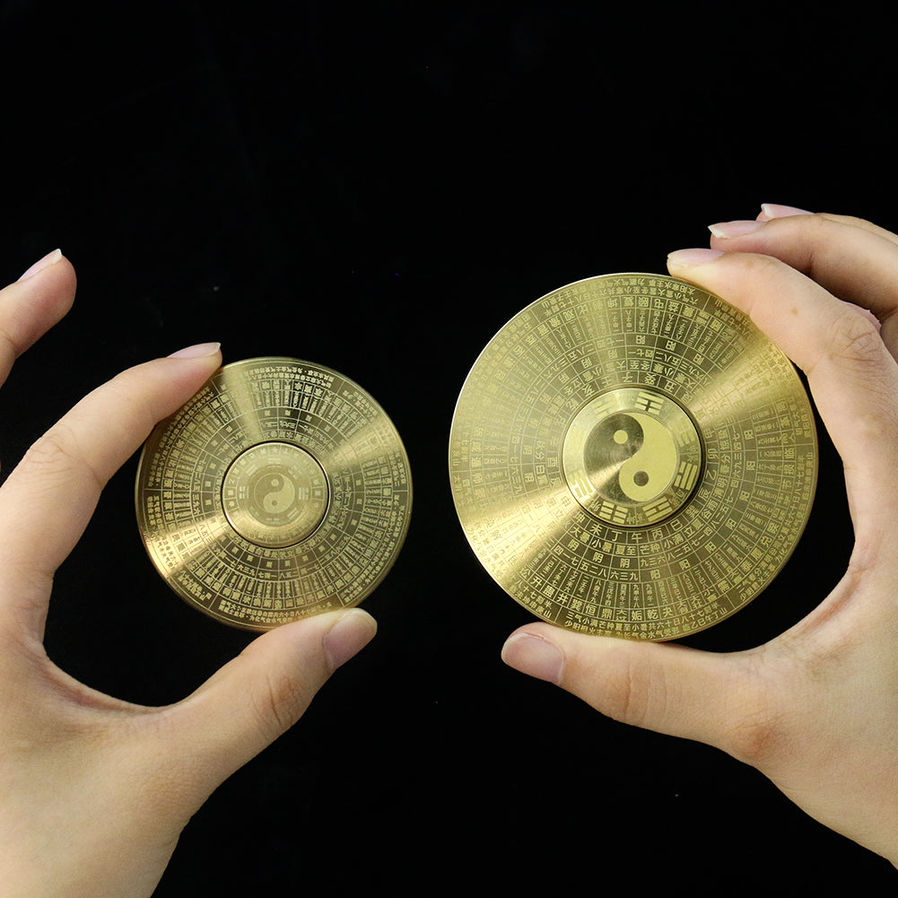 1PC Retro Brass Feng Shui Compass Turntable