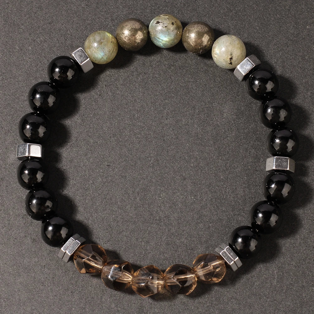 Exquisite Summer Hematite and Pyrite Money Magnet Bracelet