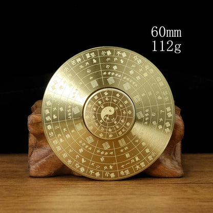 1PC Retro Brass Feng Shui Compass Turntable