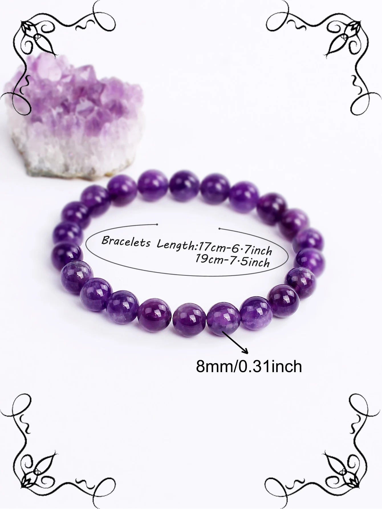 Amethyst Bead Bracelet