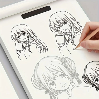 Anime Character Line Art Drawing Book
