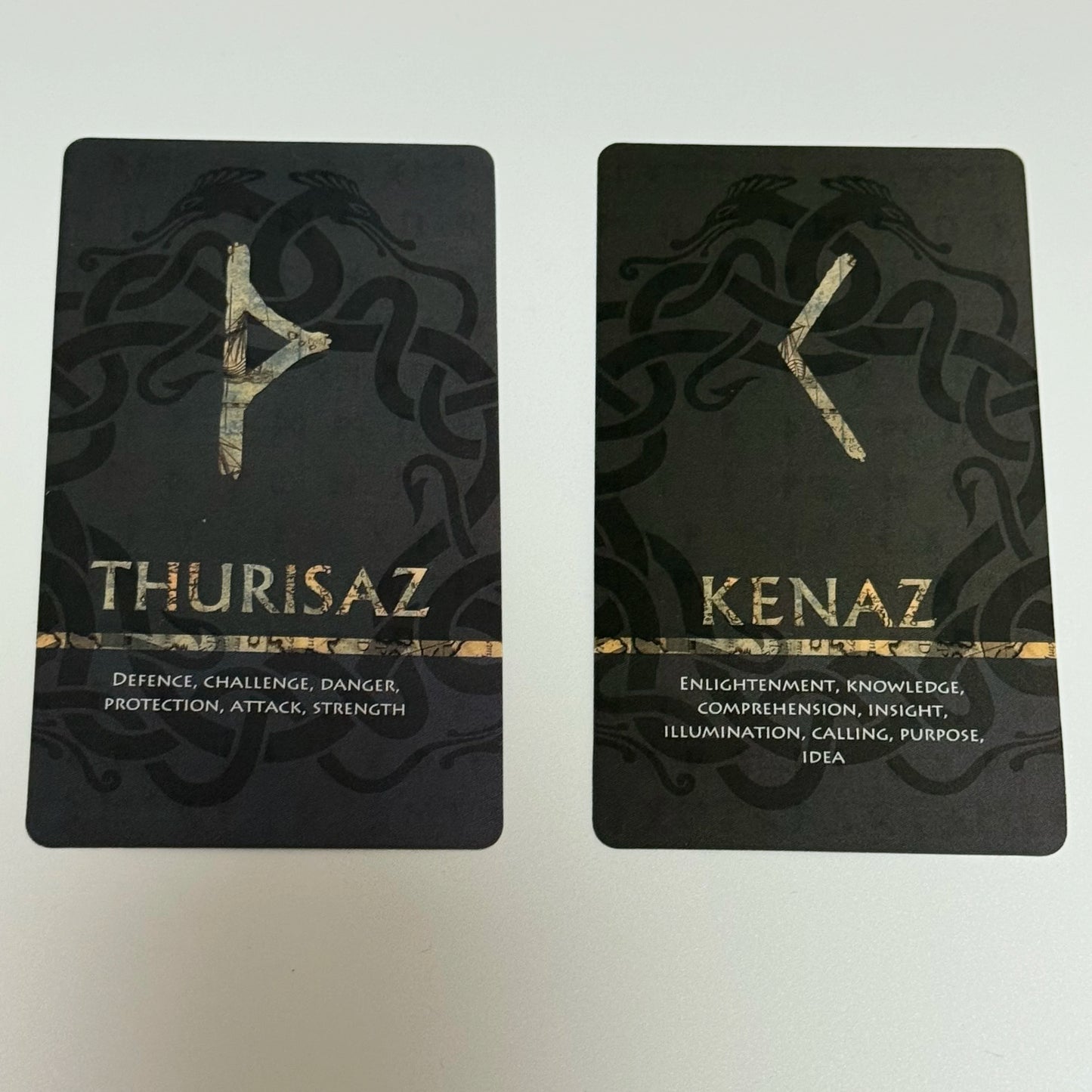 Elder Futhark Rune Cards and Oracle Deck (25-Card Set)