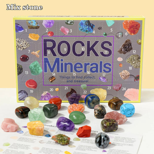 24-Piece Natural Crystal Specimen Gift Box