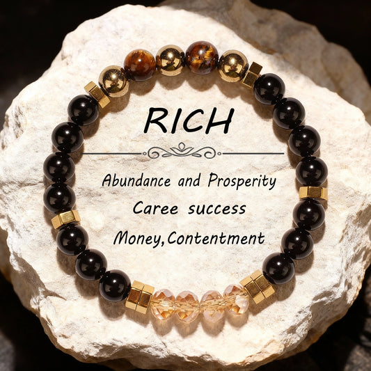 Exquisite Summer Hematite and Pyrite Money Magnet Bracelet