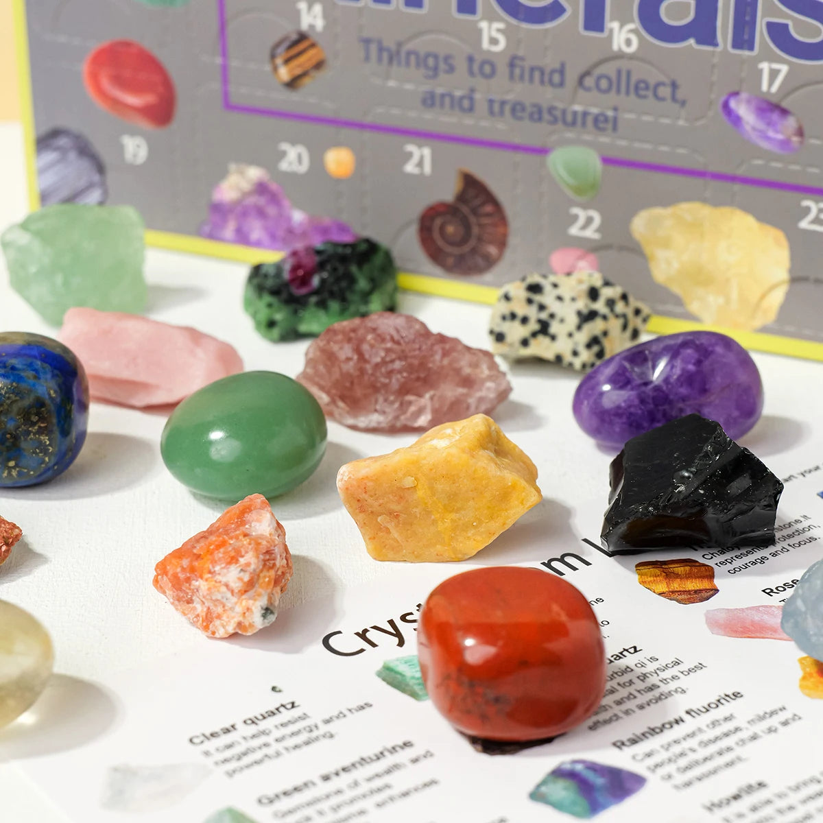 24-Piece Natural Crystal Specimen Gift Box
