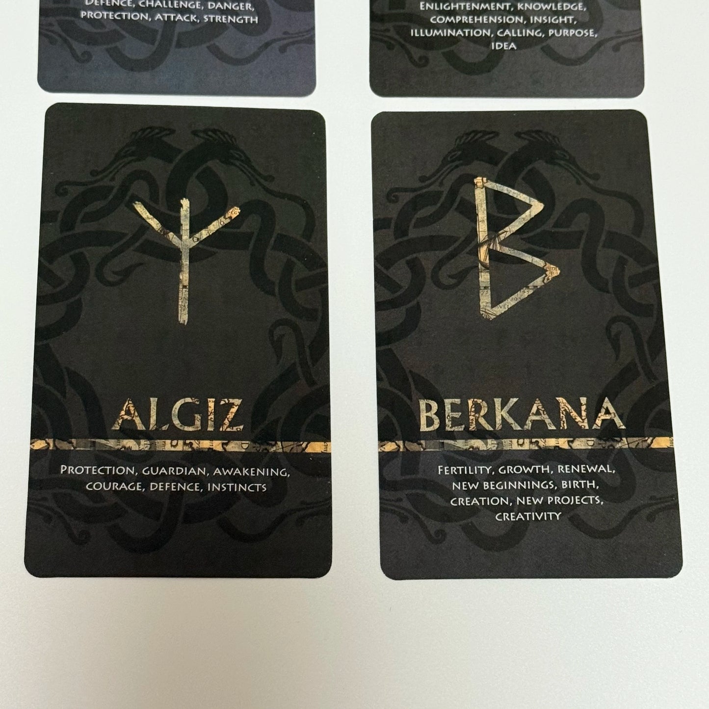 Elder Futhark Rune Cards and Oracle Deck (25-Card Set)
