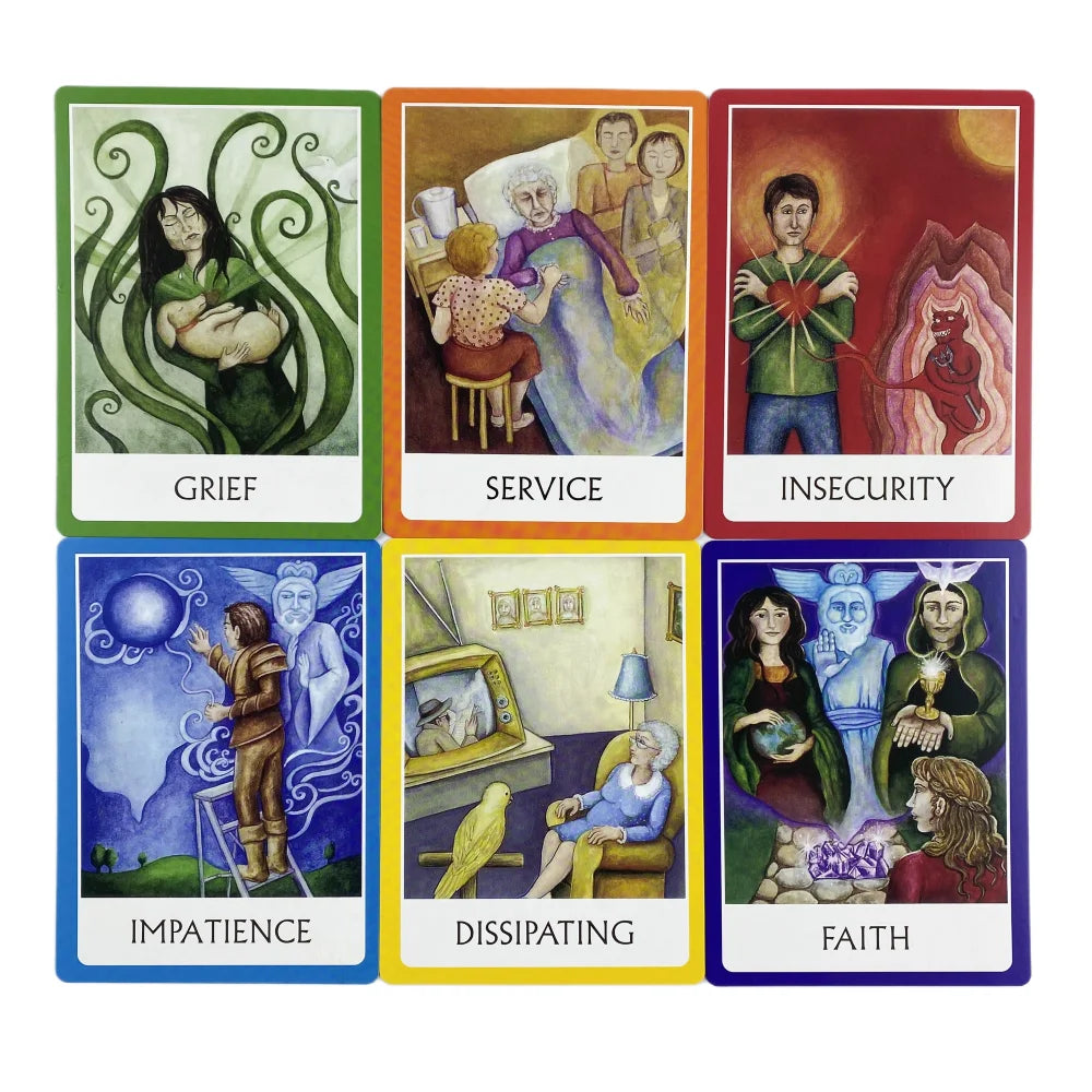 Chakra Wisdom Oracle Cards (49-Card English Visions Divination Edition)