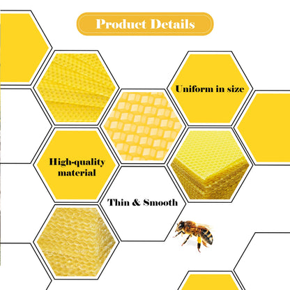 10-Piece Beeswax Honeycomb Foundation Sheet Set
