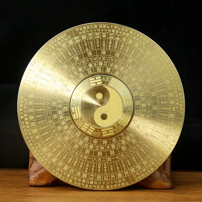 1PC Retro Brass Feng Shui Compass Turntable