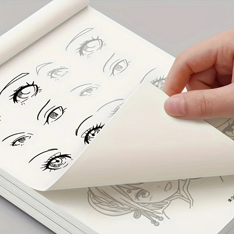 Anime Character Line Art Drawing Book