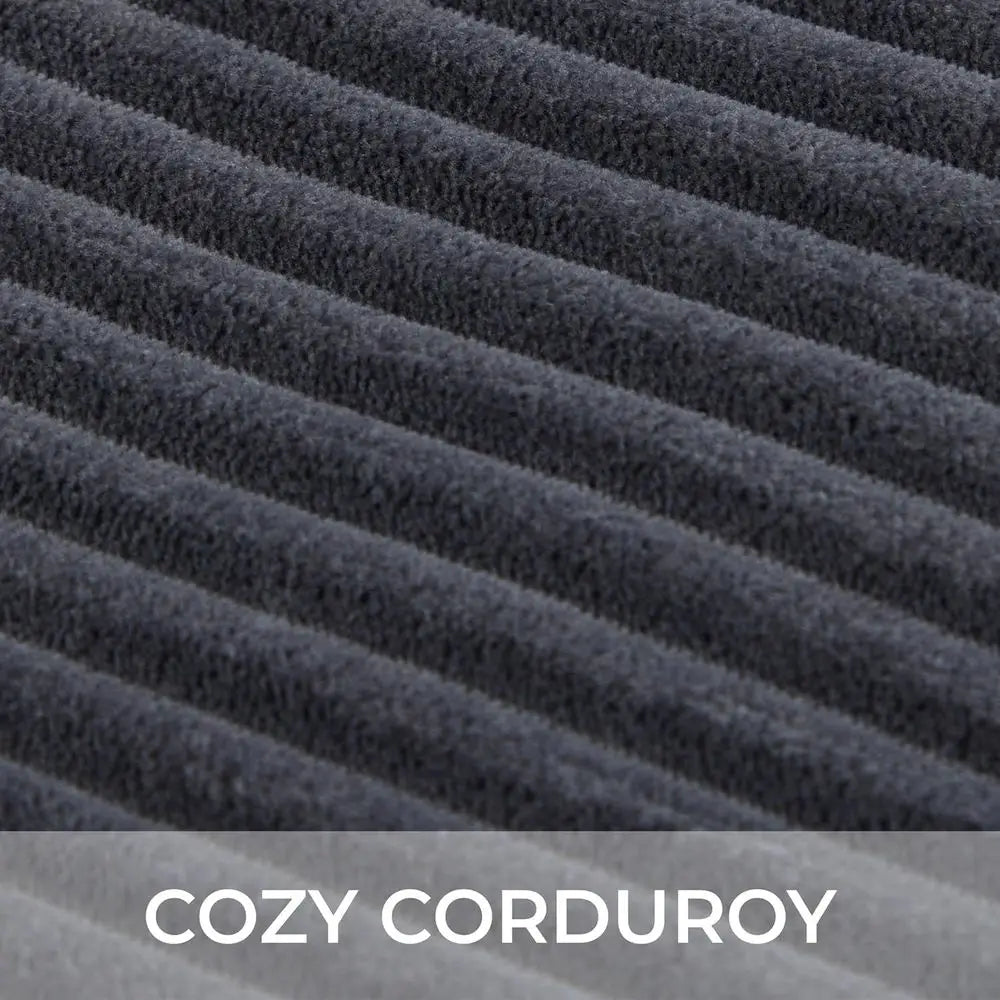 Oversized Plush Corduroy Chaise Lounge Chair