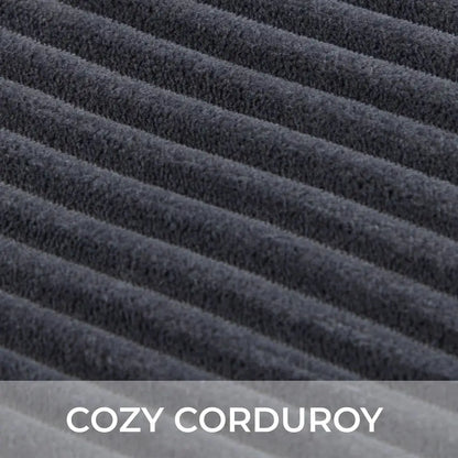 Oversized Plush Corduroy Chaise Lounge Chair