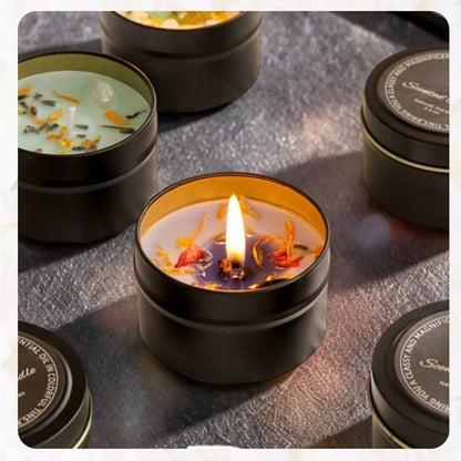 Wholesale Crystal & Dried Floral Scented Candle Set