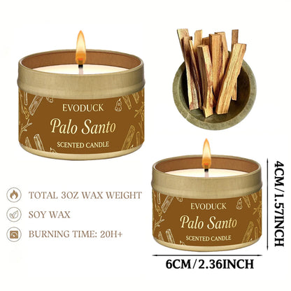 Premium Palo Santo Scented Crystal Energy Candle