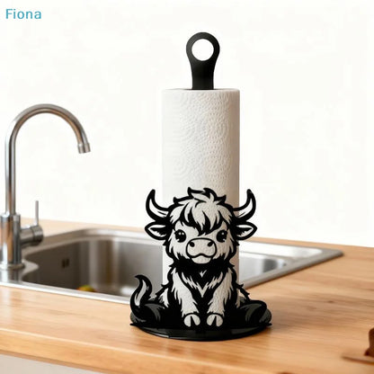 Highland Cow Paper Towel Holder