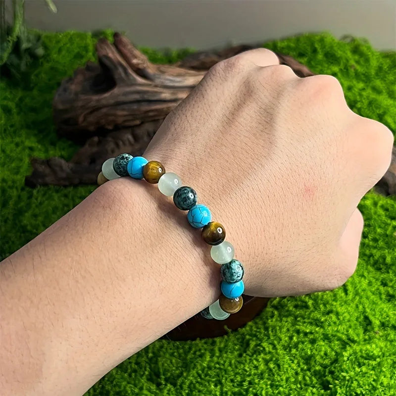 Natural Stone Symbolic Beaded Bracelet Collection