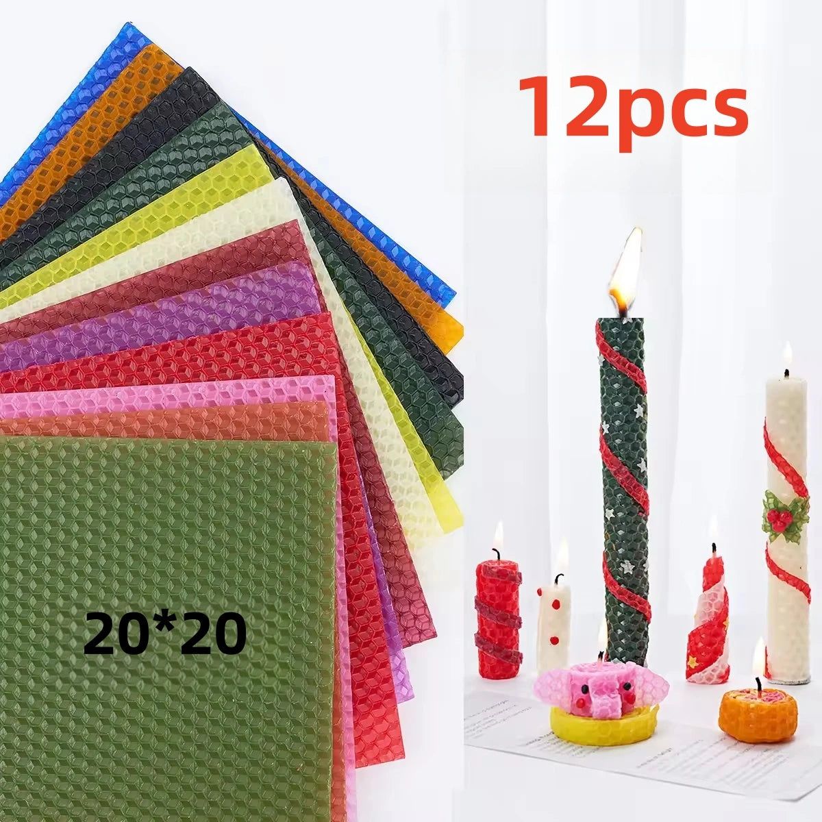 13-Piece Multi-Color Beeswax Sheet Set