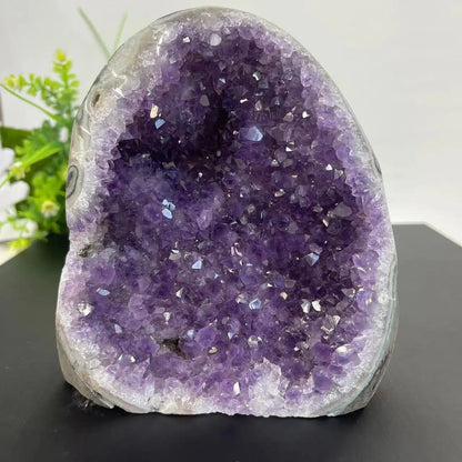 Natural Crystal Cluster Amethyst Stone Geode