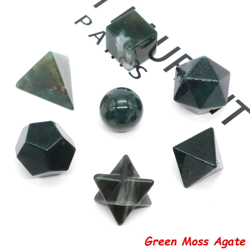 7 Chakra Platonic Sacred Stones Set