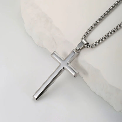 Stainless Steel Cross Pendant Necklace