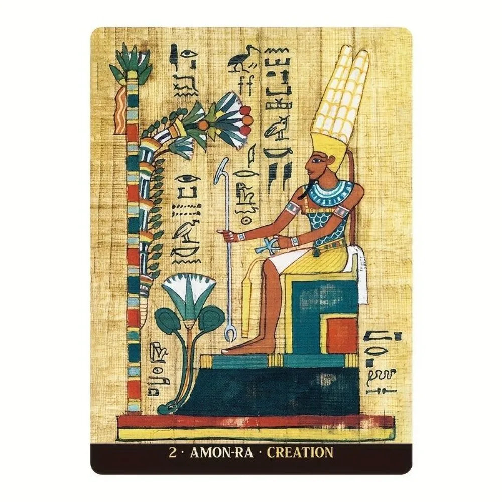 Egyptian Gods Oracle Cards (12.6 x 8.9 cm)