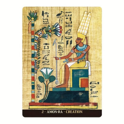 Egyptian Gods Oracle Cards (12.6 x 8.9 cm)
