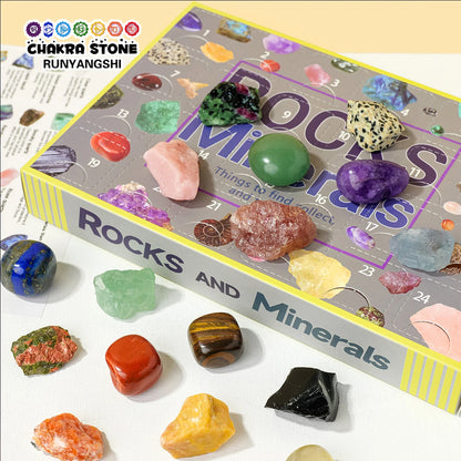 24-Piece Natural Crystal Specimen Gift Box