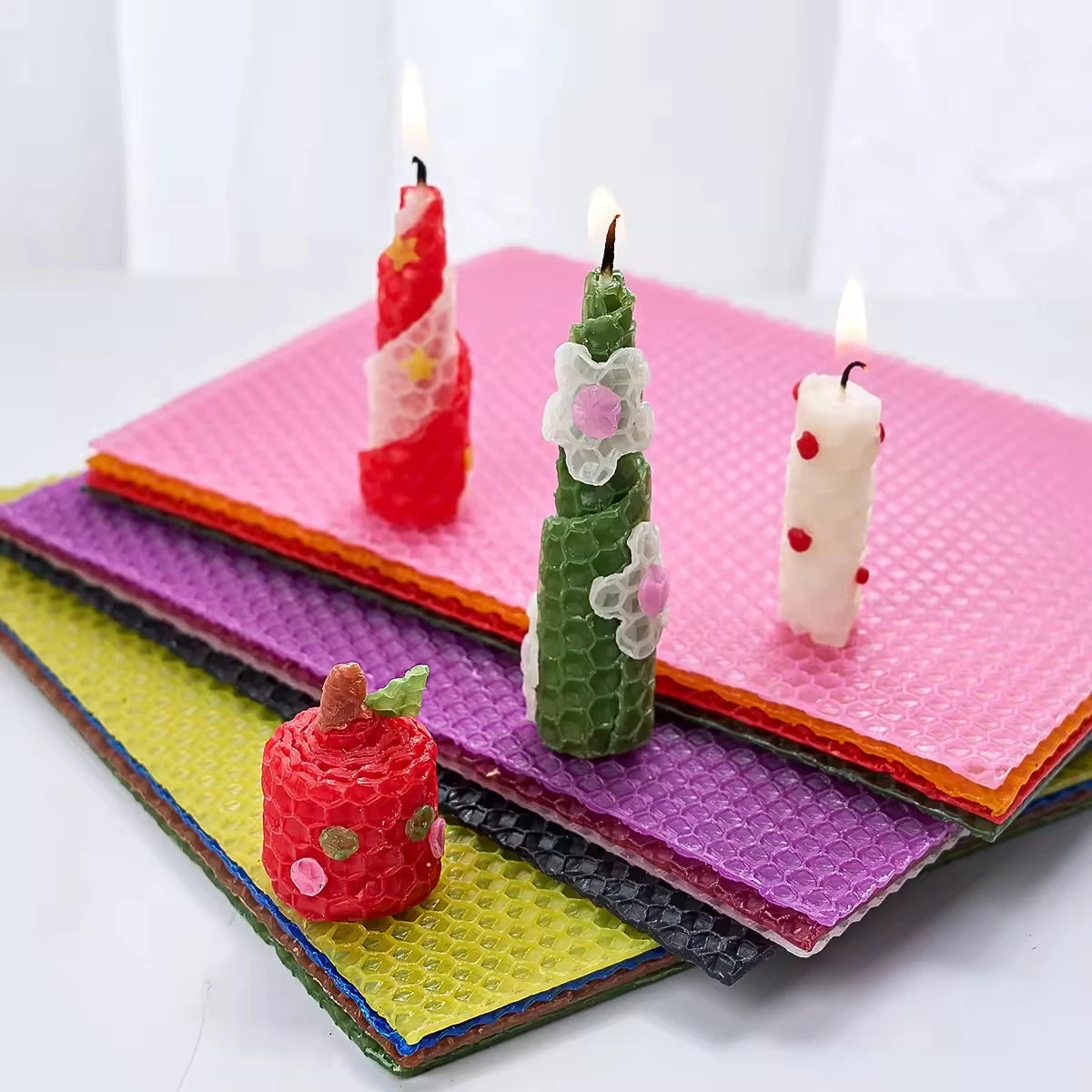 13-Piece Multi-Color Beeswax Sheet Set